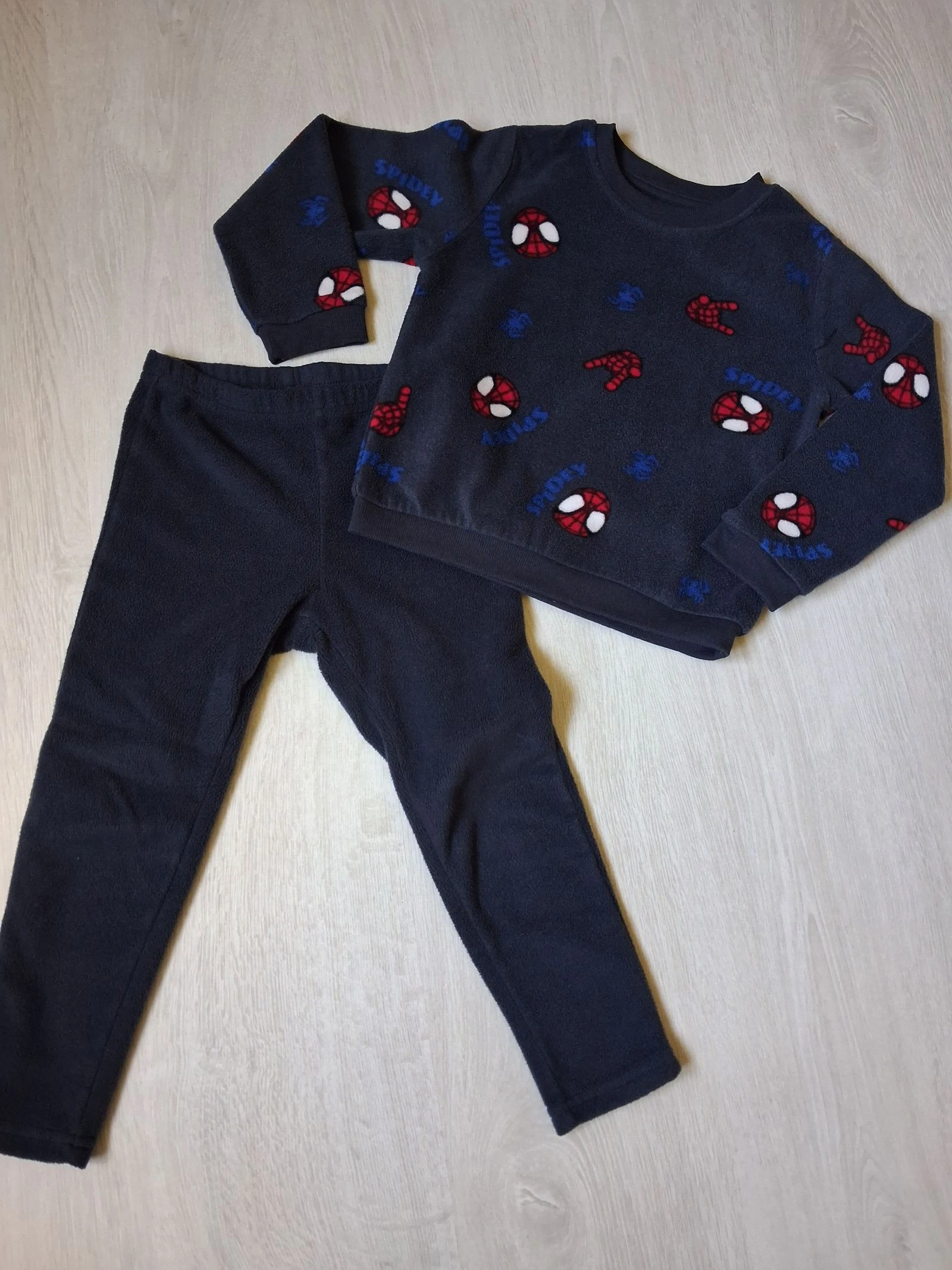 Pyjama Polaire Chaud Spider-Man Marvel 4 Ans (104 cm) - Ensemble 2 Pièces